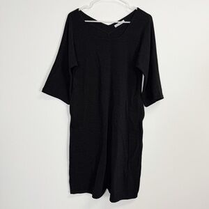 Colette Sweater Dress Womens Size Small Black Stretch Pockets